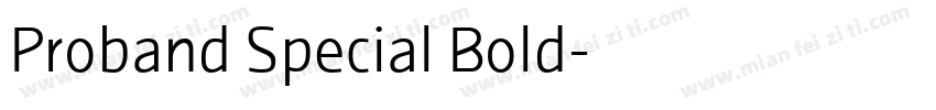 Proband Special Bold字体转换